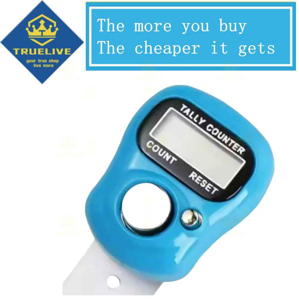 Glow Mini Electronic Finger Counter Hand Tally Clicker Counter Ring Digital Counters Knitting Row Counter