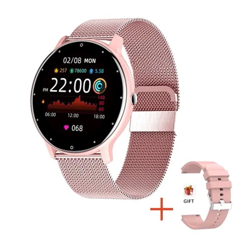 Glow LIGE Smart Watch Men Women Full Touch Screen Sport Fitness Watch Man IP67 Waterproof Bluetooth For Android IOS Smartwatch Men