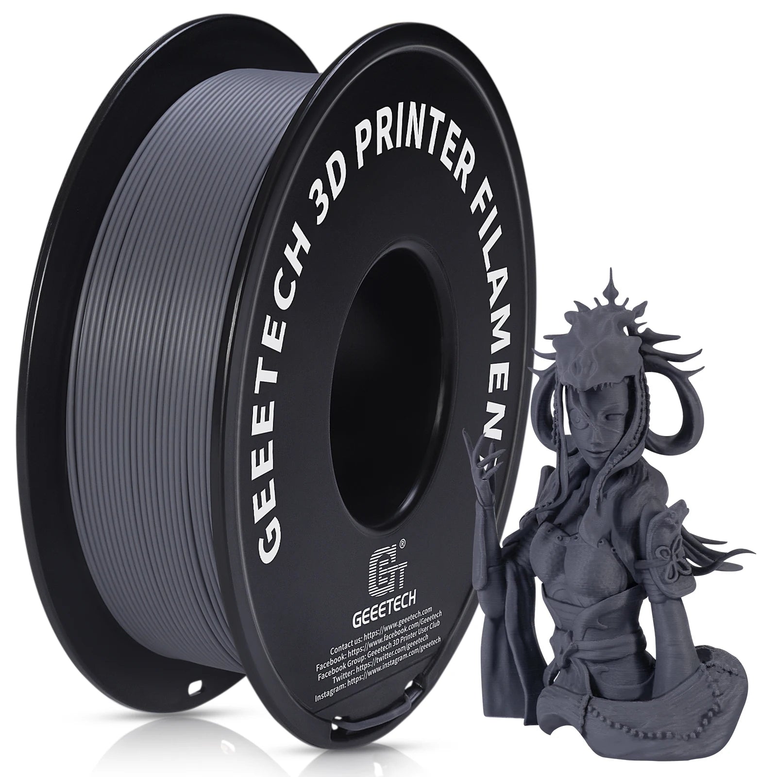 Glow Geeetech 1kg 1.75mm Matte PLA 3D Printer Filament Vacuum Packaging Overseas Warehouses A variety of Colors Fast Ship