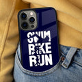 Glow Triathlon Tri Life Swim Bike Run Magnetic Soft Phone Case for iPhone 16 Promax 15 Pro 13 14 Plus 11 12 Mini MagSafe Coque