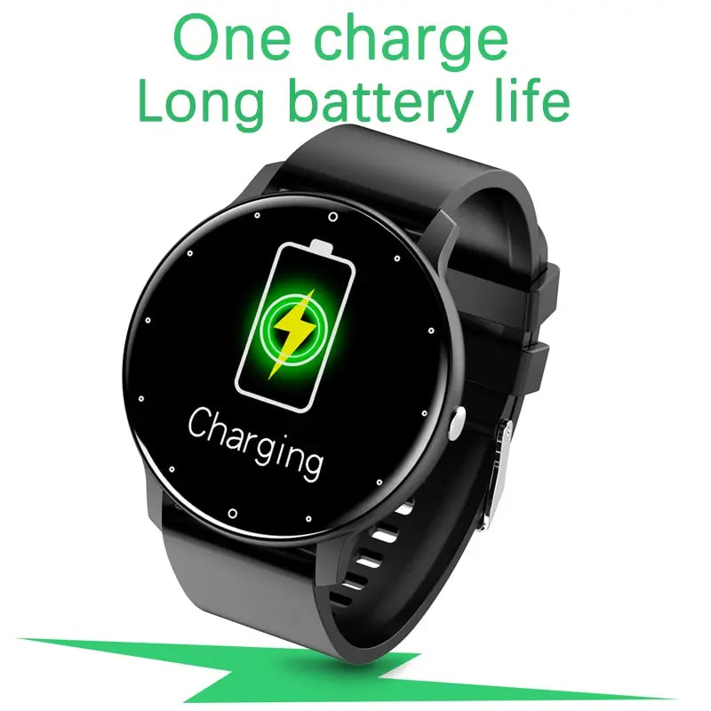 Glow LIGE Smart Watch Men Women Full Touch Screen Sport Fitness Watch Man IP67 Waterproof Bluetooth For Android IOS Smartwatch Men
