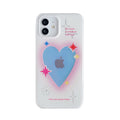 Glow Laser Love Heart Design for Mobile Phone Case