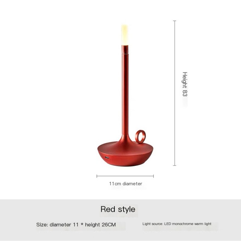 Glow Modern Minimalist LED Vintage Candle Table Lamp